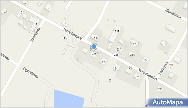 Pustków Wilczkowski, Wrocławska, 22a, mapa Pustków Wilczkowski