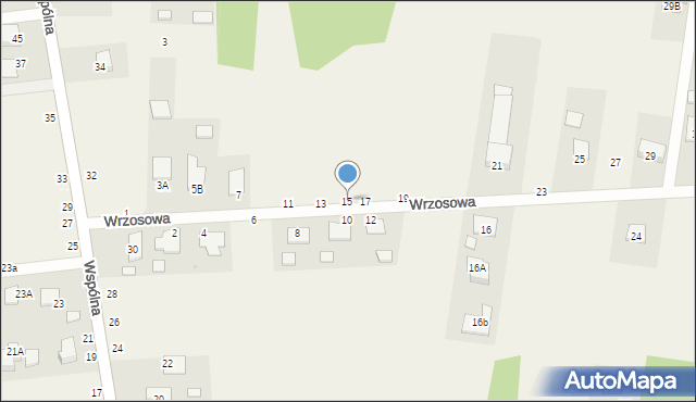 Pysznica, Wrzosowa, 15, mapa Pysznica