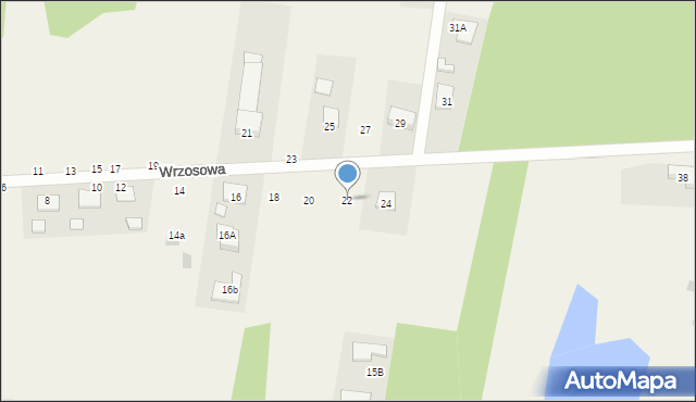 Pysznica, Wrzosowa, 22, mapa Pysznica