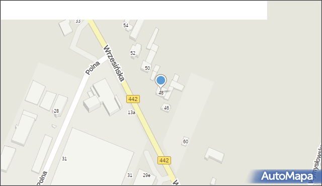 Pyzdry, Wrzesińska, 48, mapa Pyzdry