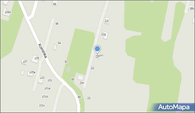 Radlin, Wrzosowa, 22h, mapa Radlin