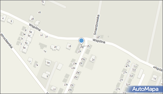Radomierzyce, Wrocławska, 13g, mapa Radomierzyce