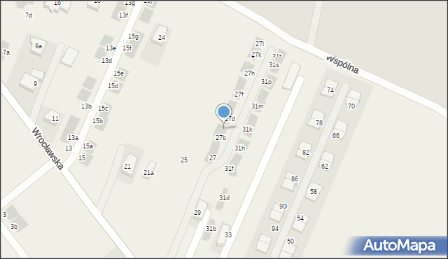 Radomierzyce, Wrocławska, 27c, mapa Radomierzyce