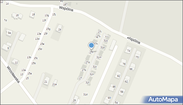 Radomierzyce, Wrocławska, 27f, mapa Radomierzyce