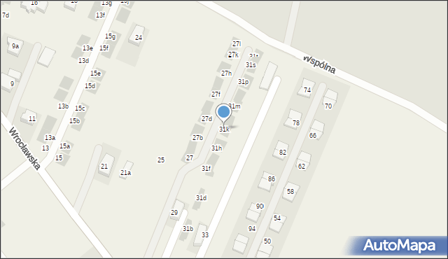 Radomierzyce, Wrocławska, 31k, mapa Radomierzyce