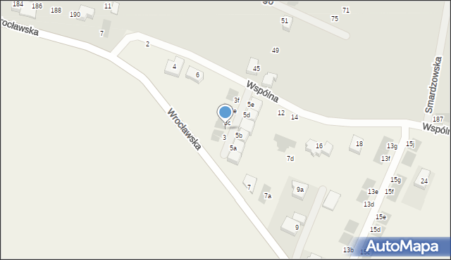 Radomierzyce, Wrocławska, 3b, mapa Radomierzyce