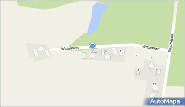Radostowice, Wrzosowa, 11, mapa Radostowice