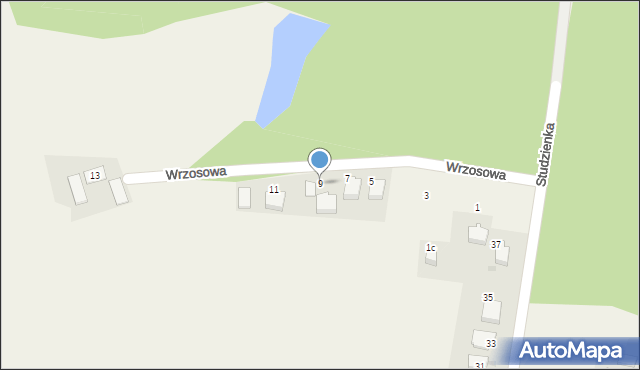 Radostowice, Wrzosowa, 9, mapa Radostowice