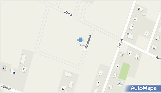 Radzanowo, Wrzosowa, 4, mapa Radzanowo