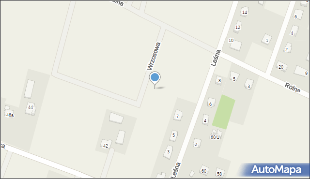 Radzanowo, Wrzosowa, 5, mapa Radzanowo