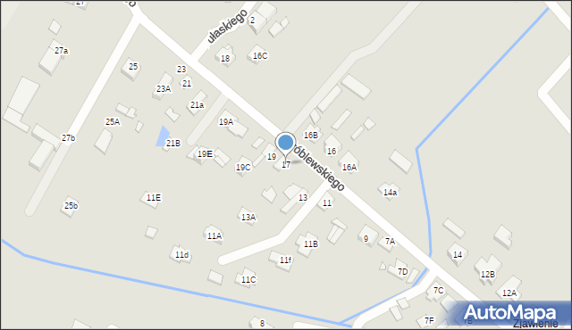 Radzymin, Wróblewskiego Zygmunta, gen., 17, mapa Radzymin