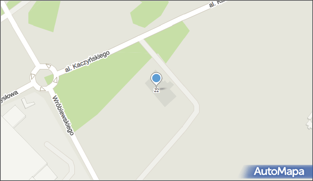 Radzymin, Wróblewskiego Zygmunta, gen., 22, mapa Radzymin