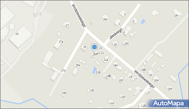 Radzymin, Wróblewskiego Zygmunta, gen., 23A, mapa Radzymin