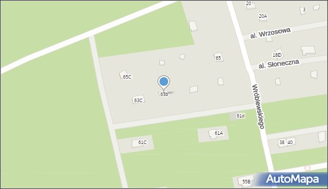 Radzymin, Wróblewskiego Zygmunta, gen., 63b, mapa Radzymin