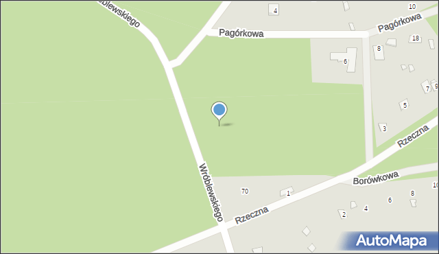 Radzymin, Wróblewskiego Zygmunta, gen., 74, mapa Radzymin