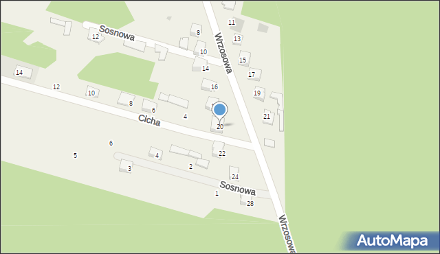 Rakowiec, Wrzosowa, 20, mapa Rakowiec