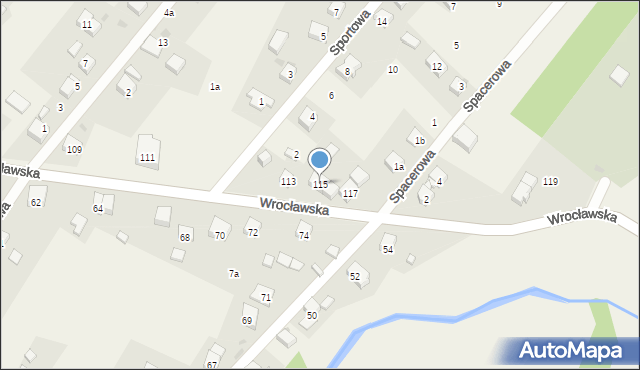 Ratowice, Wrocławska, 115, mapa Ratowice