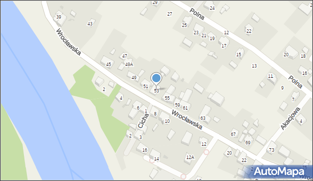 Ratowice, Wrocławska, 53, mapa Ratowice