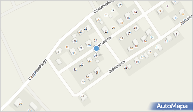 Rekowo Górne, Wrzosowa, 25, mapa Rekowo Górne