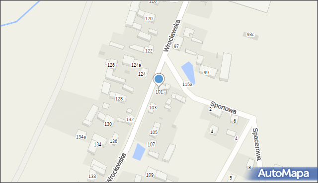 Rogów Sobócki, Wrocławska, 101, mapa Rogów Sobócki