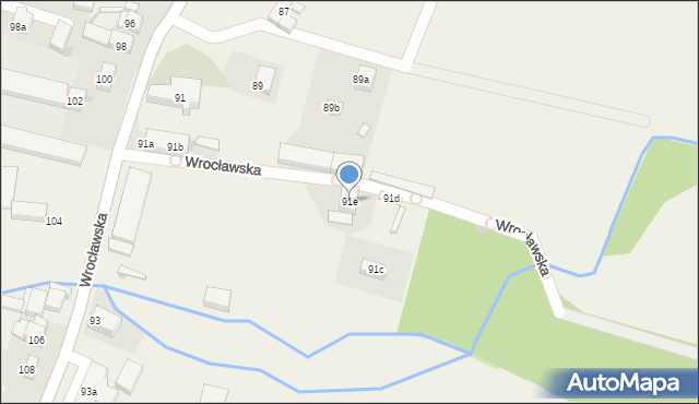 Rogów Sobócki, Wrocławska, 91e, mapa Rogów Sobócki