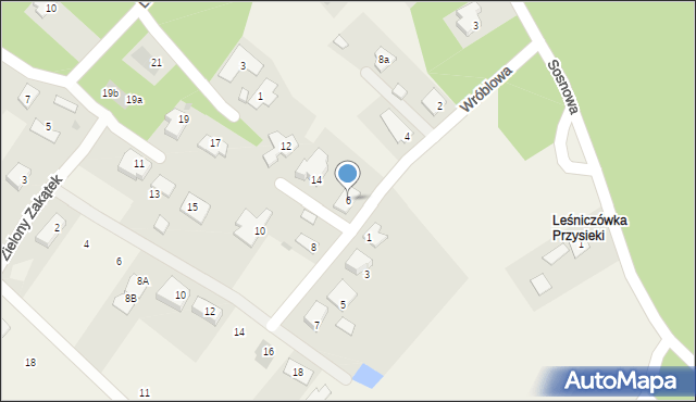 Rozgarty, Wróblowa, 6, mapa Rozgarty