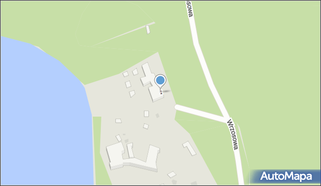 Ruciane-Nida, Wrzosowa, 1, mapa Ruciane-Nida