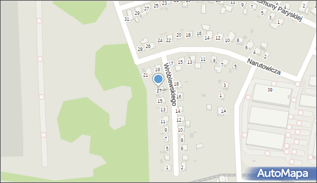 Ruda Śląska, Wróblewskiego Walerego, gen., 17, mapa Rudy Śląskiej