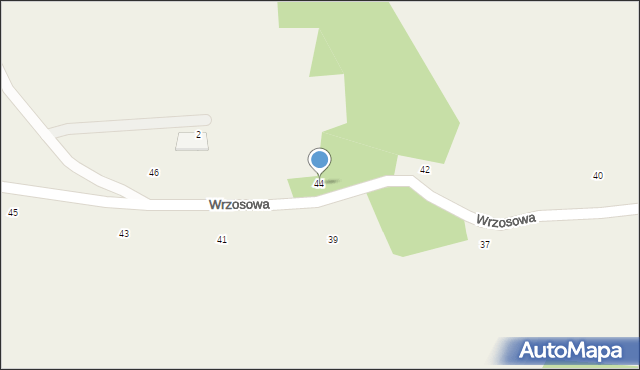 Rybna, Wrzosowa, 44, mapa Rybna