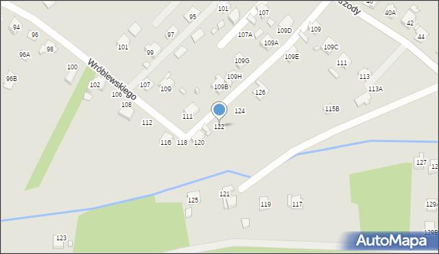 Rydułtowy, Wróblewskiego Walerego, gen., 122, mapa Rydułtowy