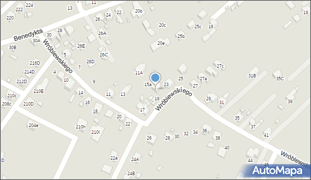 Rydułtowy, Wróblewskiego Walerego, gen., 17A, mapa Rydułtowy