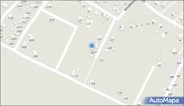 Rydułtowy, Wróblewskiego Walerego, gen., 22C, mapa Rydułtowy