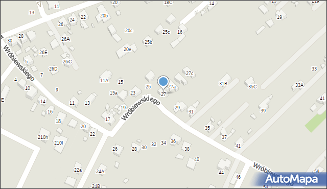 Rydułtowy, Wróblewskiego Walerego, gen., 27, mapa Rydułtowy