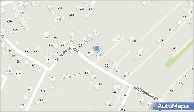 Rydułtowy, Wróblewskiego Walerego, gen., 31, mapa Rydułtowy