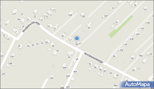 Rydułtowy, Wróblewskiego Walerego, gen., 41, mapa Rydułtowy