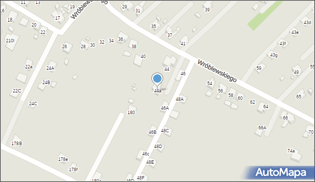 Rydułtowy, Wróblewskiego Walerego, gen., 44a, mapa Rydułtowy