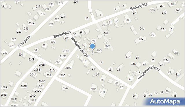 Rydułtowy, Wróblewskiego Walerego, gen., 7, mapa Rydułtowy