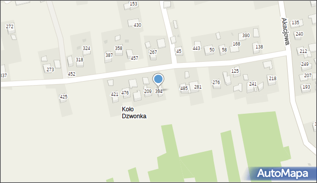 Rzozów, Wrzosowa, 25, mapa Rzozów