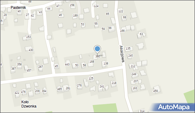 Rzozów, Wrzosowa, 6, mapa Rzozów