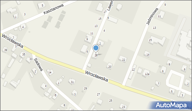 Sadków, Wrocławska, 18, mapa Sadków