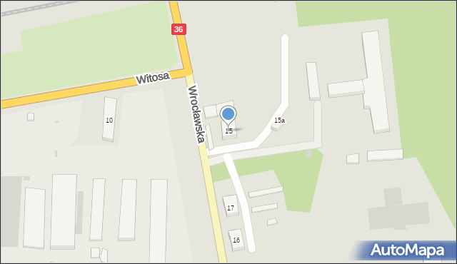 Ścinawa, Wrocławska, 15, mapa Ścinawa