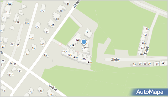 Siedlce, Wrzosowa, 45C, mapa Siedlce