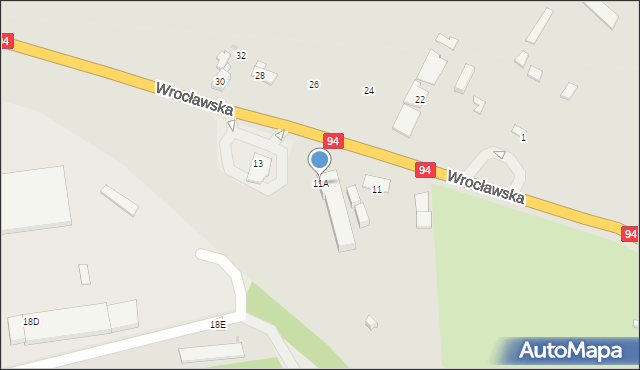 Siemianowice Śląskie, Wrocławska, 11A, mapa Siemianowice Śląskie