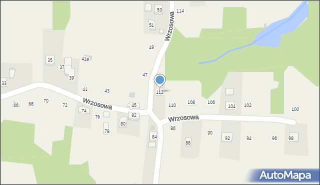 Siepraw, Wrzosowa, 112, mapa Siepraw