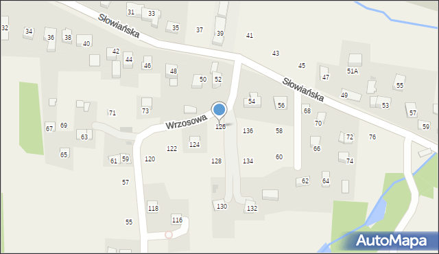 Siepraw, Wrzosowa, 126, mapa Siepraw