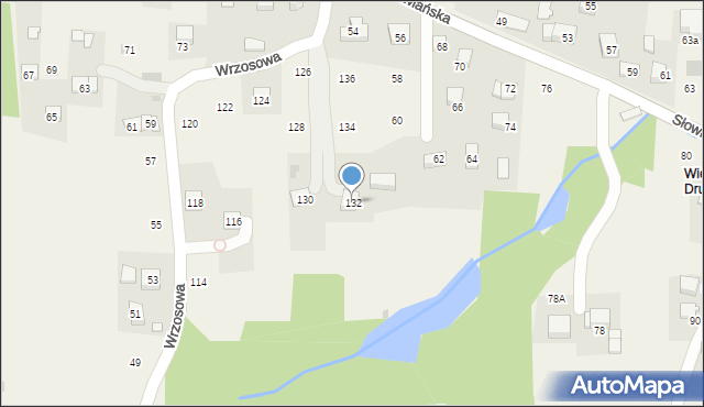 Siepraw, Wrzosowa, 132, mapa Siepraw