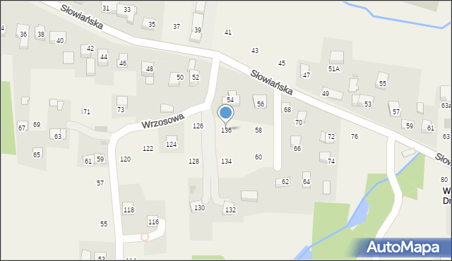 Siepraw, Wrzosowa, 136, mapa Siepraw