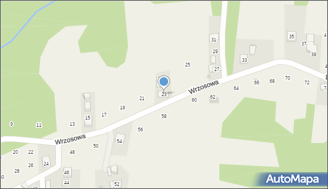 Siepraw, Wrzosowa, 23, mapa Siepraw