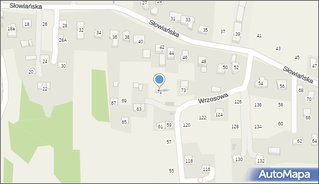 Siepraw, Wrzosowa, 71, mapa Siepraw