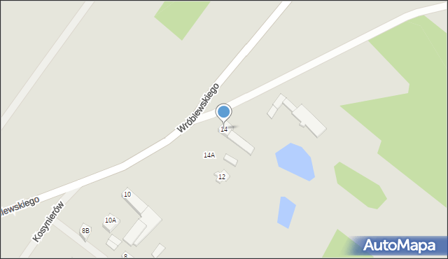 Sierpc, Wróblewskiego Walerego, gen., 14, mapa Sierpc